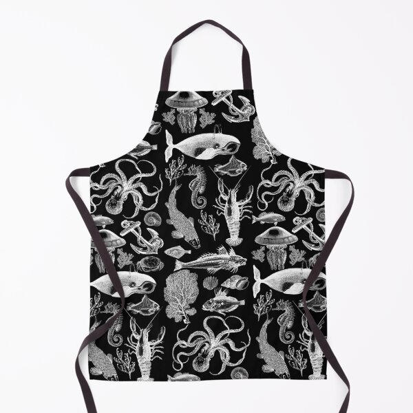 Item preview, Sea Creatures - White on Black designed and sold by GrayHareCards.