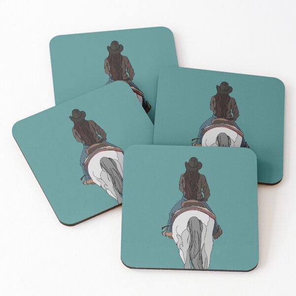 Item preview, Grey Horse & Cowgirl  designed and sold by Old Water Cryptid .