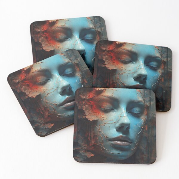 Item preview, Whispers of Reality: Surreal Woman Lost in Abstraction designed and sold by Mullet Monkey.