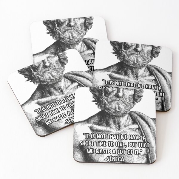 Item preview, Portrait of Seneca with inspiring quote for T-shirts and mugs designed and sold by CachoGlorious.