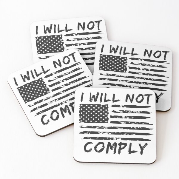 Item preview, I will not Comply, do not comply White designed and sold by Moe-Hagag.