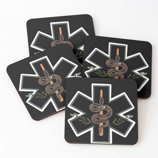 Item preview, Star of Life Snake Black designed and sold by Apairofmedics.