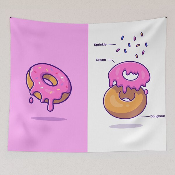 Item preview, Donut with Ingredients Cartoon Vector Icon designed and sold by hjian8219.