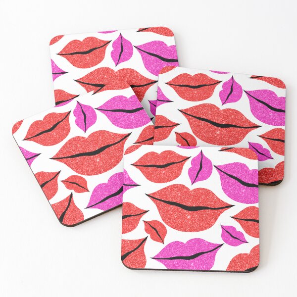 Item preview, Pink and Red Lips Pattern  designed and sold by Julie Erin Designs.