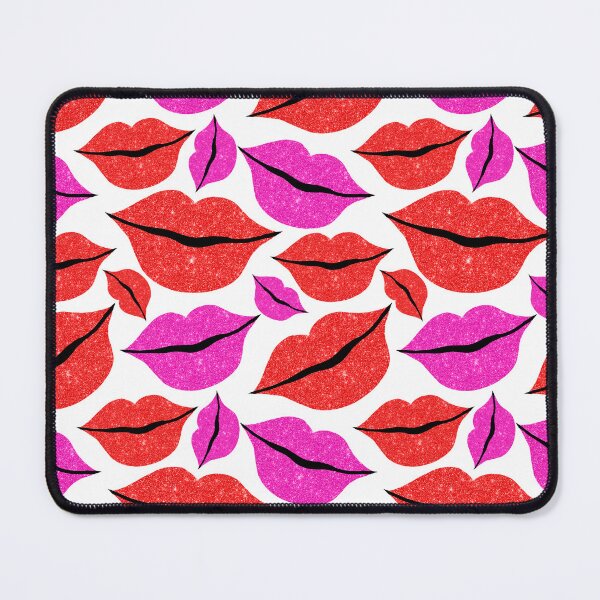 Item preview, Pink and Red Lips Pattern designed and sold by Julie Erin Designs.