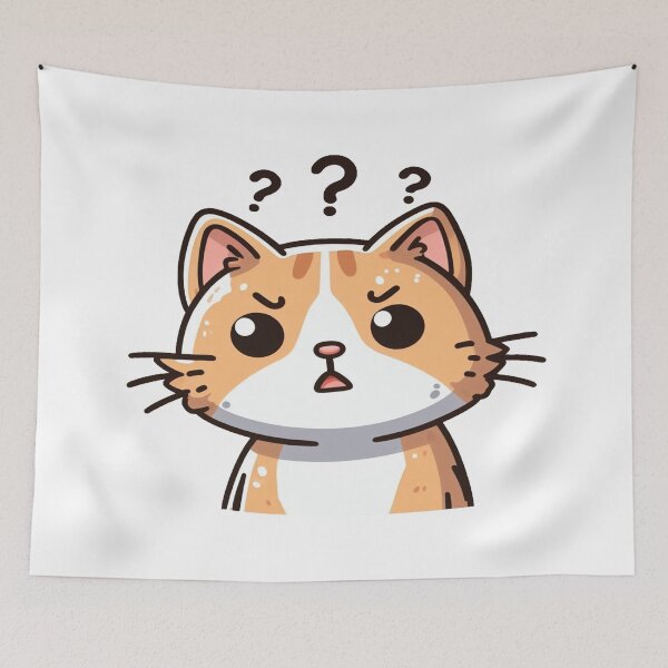Item preview, Confused orange fluffy cat designed and sold by Buy  Daddy⭐.