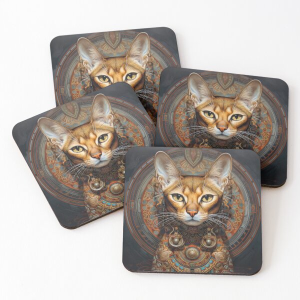 Item preview, Abyssinian Cat Portrait 02 designed and sold by Elisabeth Lucas.