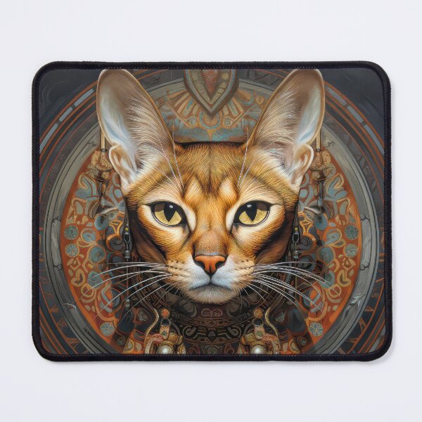 Item preview, Abyssinian Cat Portrait 02 designed and sold by Elisabeth Lucas.