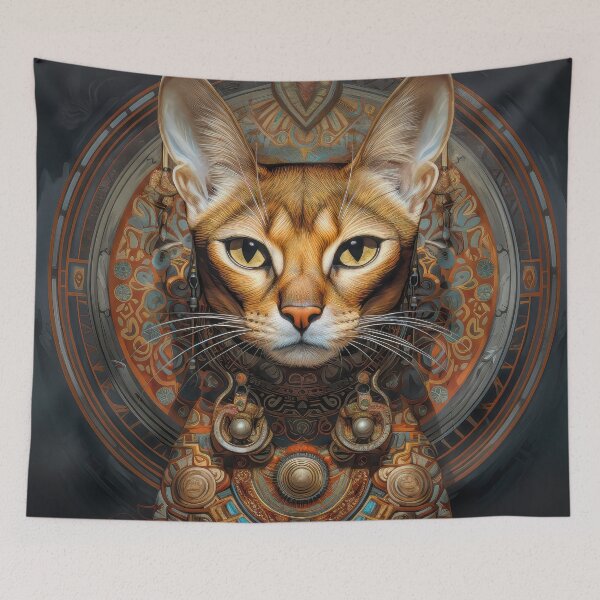 Item preview, Abyssinian Cat Portrait 02 designed and sold by Elisabeth Lucas.
