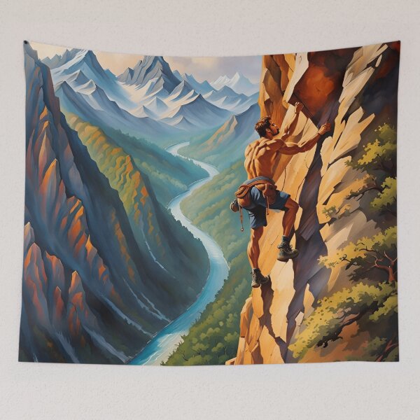 Item preview, Free solo climber designed and sold by AJSRPrints.
