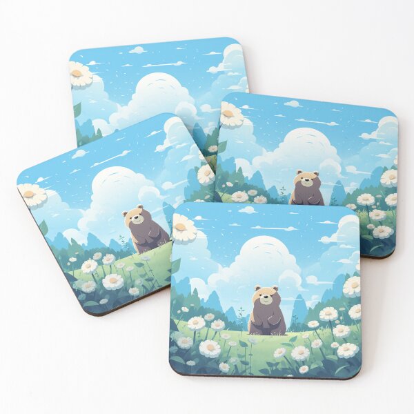 Item preview, Bear nature, vector, flower, landscape - scenery designed and sold by Nanthikan.