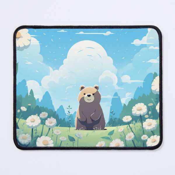 Item preview, Bear nature, vector, flower, landscape - scenery designed and sold by Nanthikan.