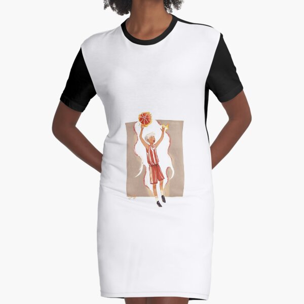 Chicago Bulls Split Jersey Dress: #23 Black/Red - Dresses