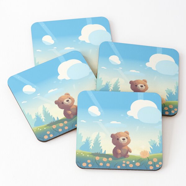 Item preview, Bear nature, vector, flower, landscape - scenery designed and sold by Nanthikan.
