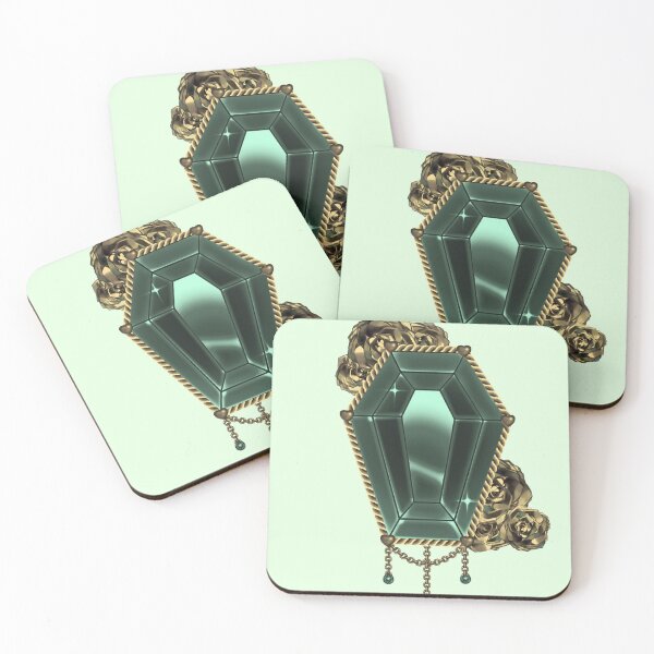 Item preview, Deluxe Rose Coffin Dark Green Bronze designed and sold by Cndy-Undergrnd.