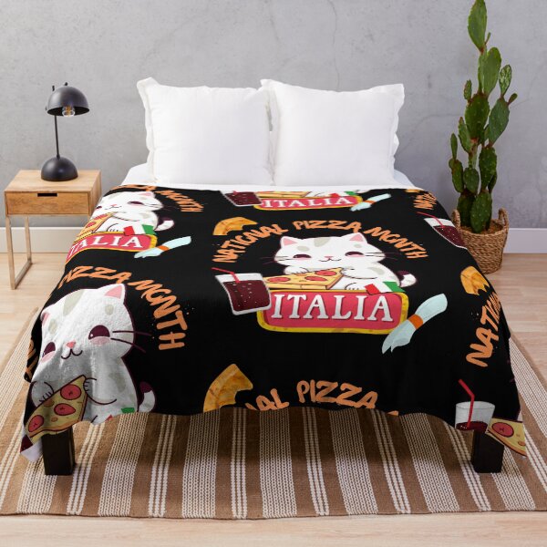 Item preview, National Pizza Month Cute Cat Colorful Design designed and sold by EarthArtDesigns.