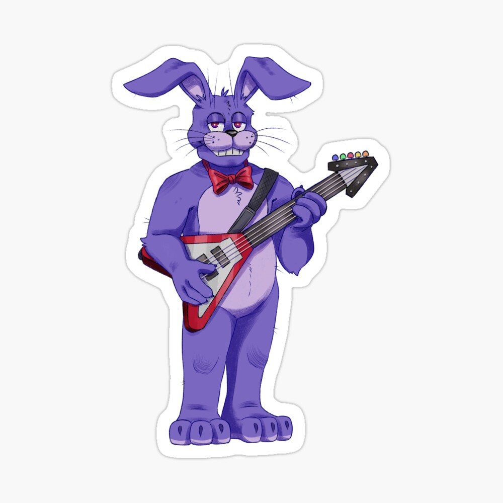 FNAF Bonnie Plushie Art Board Print for Sale by NasheedsCorner