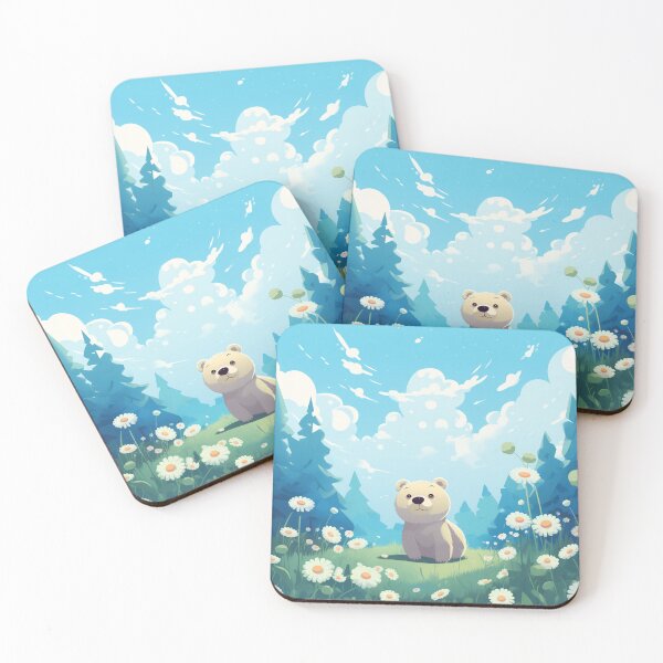 Item preview, Bear nature, vector, flower, landscape - scenery designed and sold by Nanthikan.
