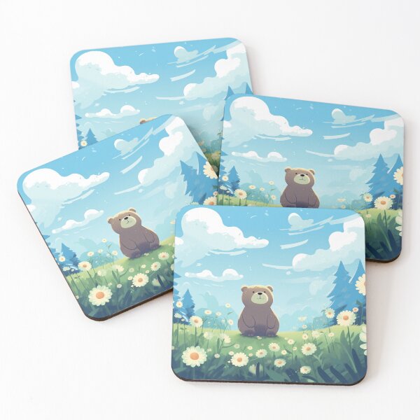 Item preview, Bear nature, vector, flower, landscape - scenery designed and sold by Nanthikan.