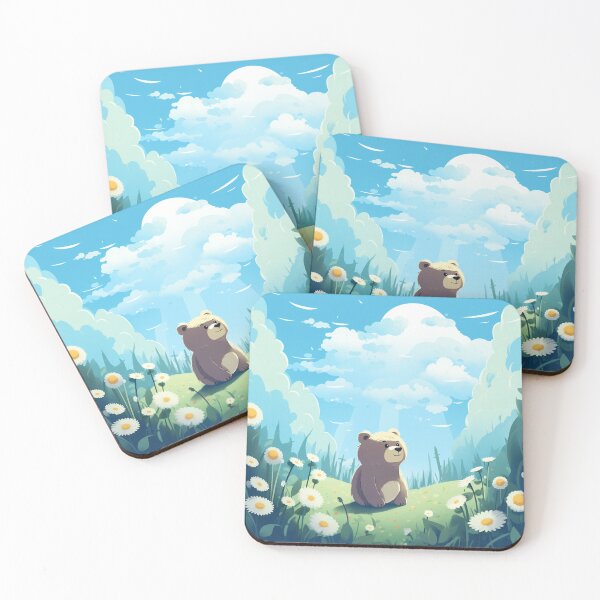 Item preview, Bear nature, vector, flower, landscape - scenery designed and sold by Nanthikan.
