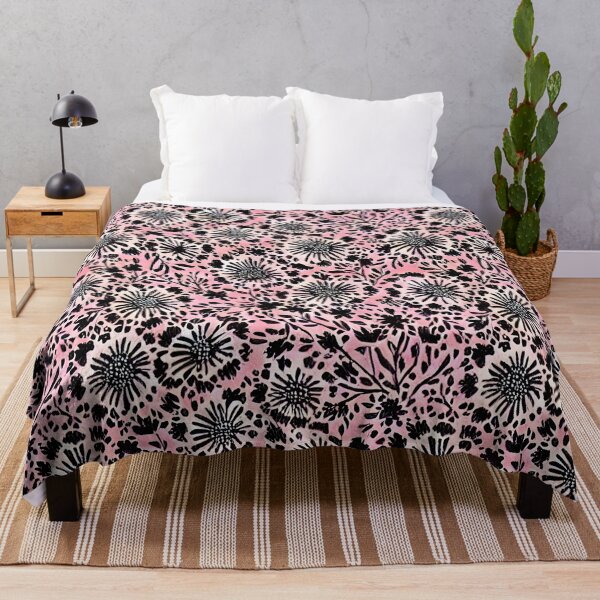 Item preview, Pink and Black Floral designed and sold by Poetic Patterns Studio.