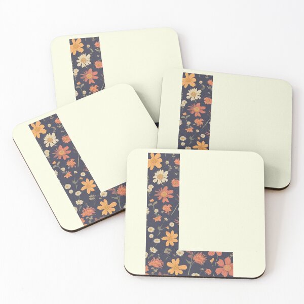 Item preview,  A vintage flower pattern filling the letter L designed and sold by studio468.