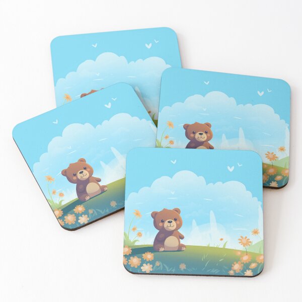 Item preview, Bear nature, vector, flower, landscape - scenery designed and sold by Nanthikan.
