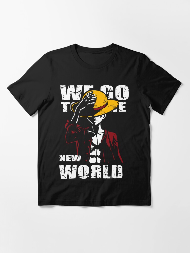 One Piece T-Shirt Allover Print Luffy New World - Shirts buy now