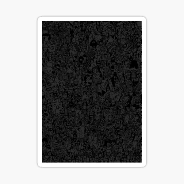 patrón oscuro Pegatina