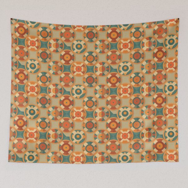 Item preview, Retro patterned multiple circle design designed and sold by fc2c.