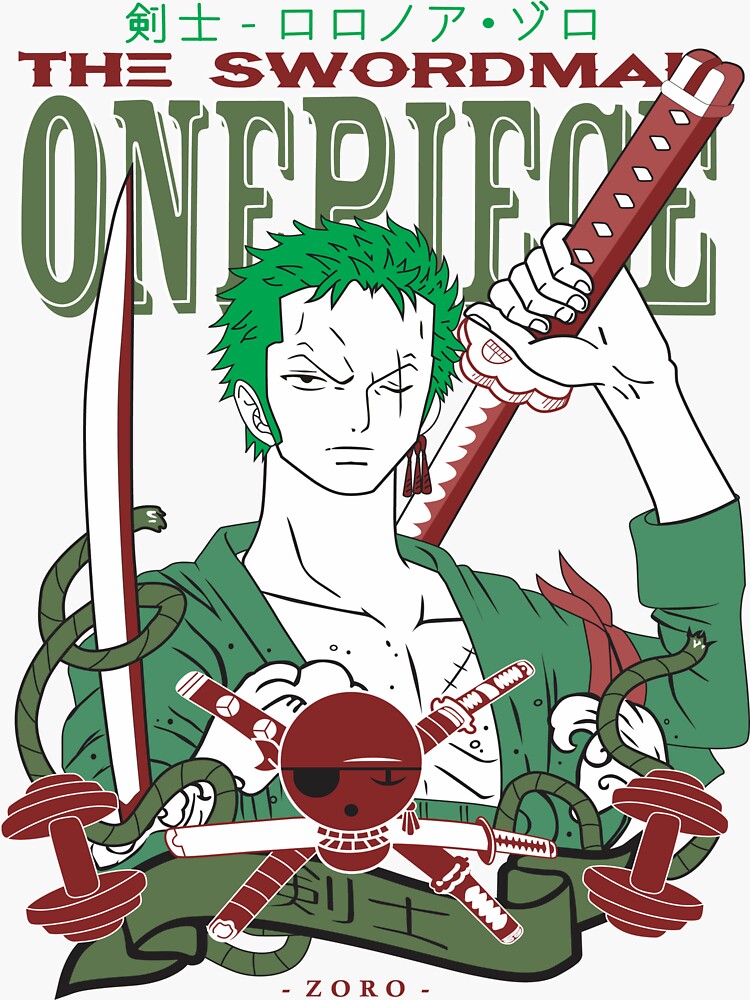 Roronoa Zoro One Piece #12 Sticker