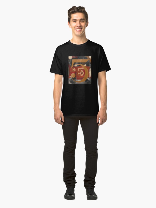 Alternate view of I Saw the Figure 5 in Gold - Demuth Classic T-Shirt