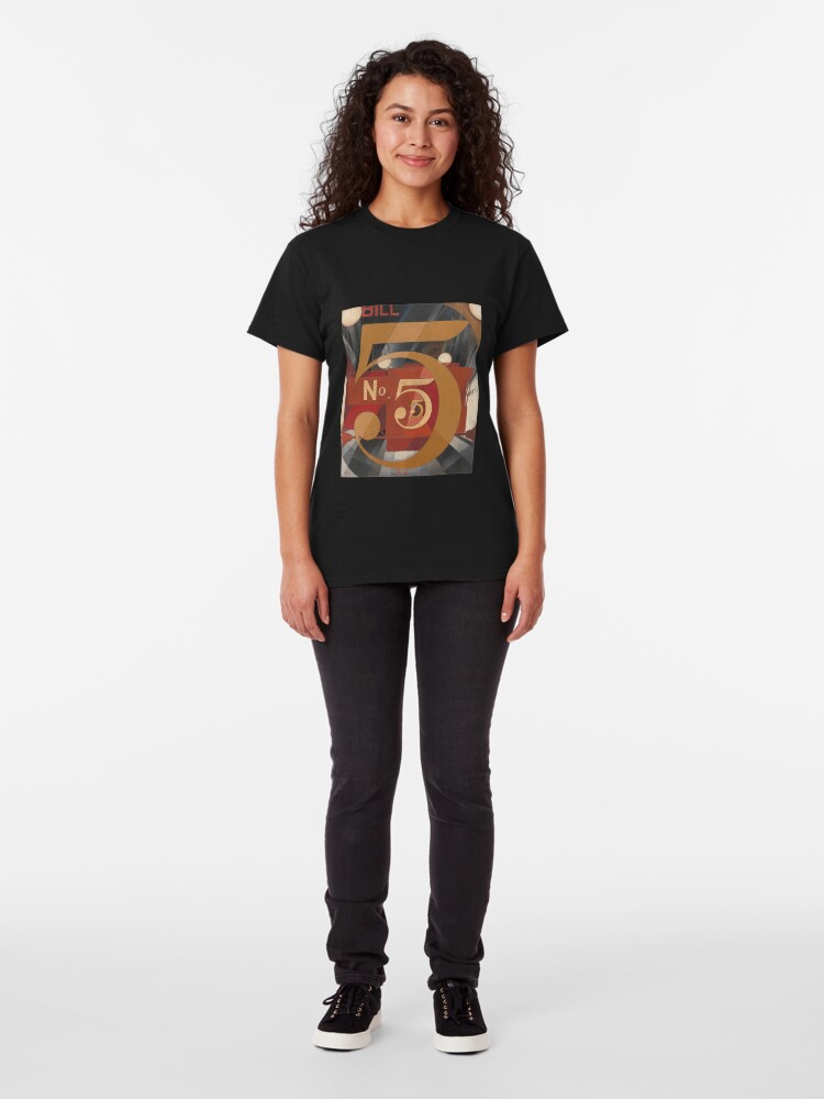 Alternate view of I Saw the Figure 5 in Gold - Demuth Classic T-Shirt