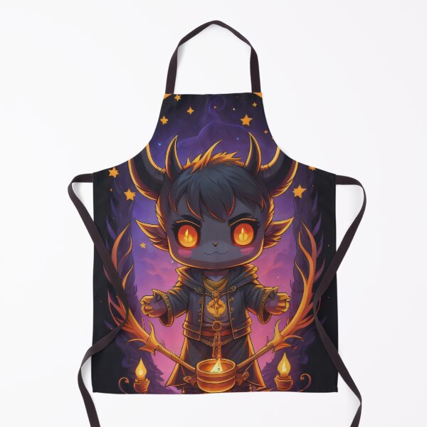 Item preview, Kawaii Chibi Satan Devil Demon Witch Halloween Illustration Witchcraft Familiar Pagan Owl designed and sold by CoffeeIsATrip.