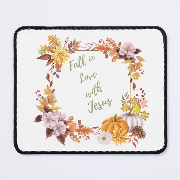 Item preview, Fall inspired Christian encouragement with fall pumpkins, fall flowers and fall leaves  designed and sold by DreamElement.