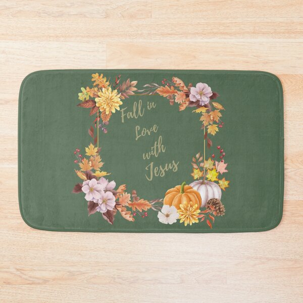 Item preview, Fall inspired Christian encouragement with fall pumpkins, fall flowers and fall leaves  designed and sold by DreamElement.