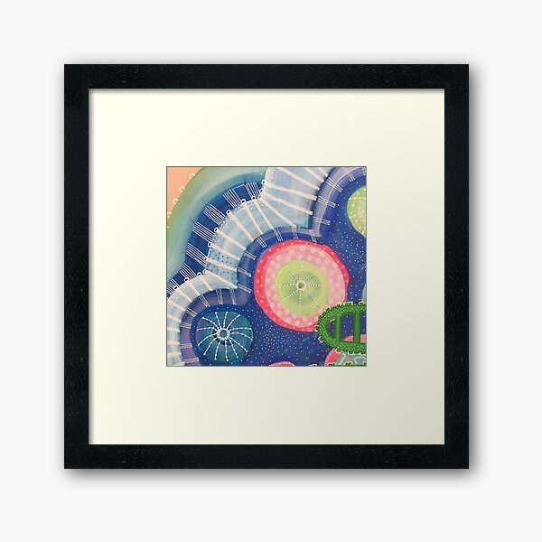 Abstract cirkles Framed Art Print