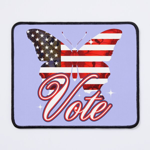 Item preview, Voter with American Flag Butterfly  designed and sold by OneFineGem.
