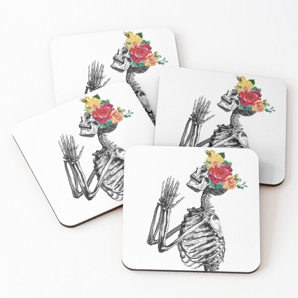 Item preview, Skeleton with Flowers designed and sold by BlackCockiePres.