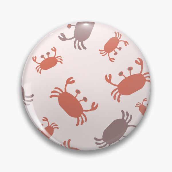 Item preview, Minimalist sea life crabs in corals and taupes designed and sold by FrancesPoff.