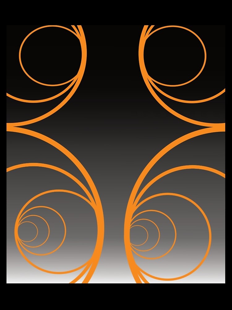 Thumbnail 5 of 5, A-Line Dress, Abstract Golden Circular Pattern designed and sold by RGSMOOTHFINGER.