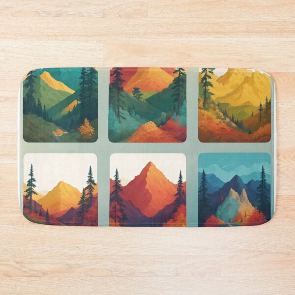 Item preview, Colorful landscape art pictures in a frame that makes the picture stand out and be beautiful. designed and sold by Natcharee.