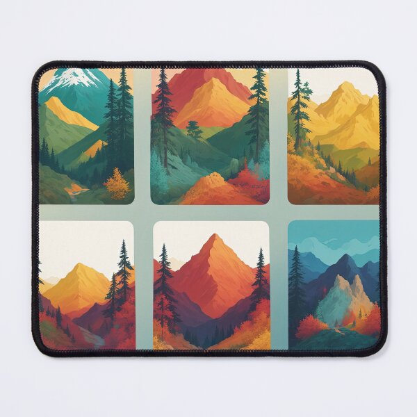 Item preview, Colorful landscape art pictures in a frame that makes the picture stand out and be beautiful. designed and sold by Natcharee.