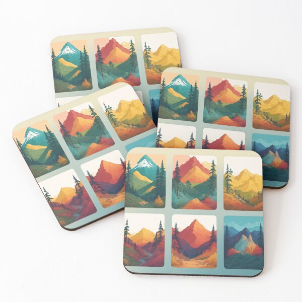 Item preview, Colorful landscape art pictures in a frame that makes the picture stand out and be beautiful. designed and sold by Natcharee.