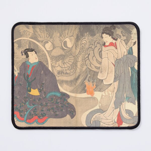 Item preview, Scene from a Ghost Story The Okazaki Cat Demon (1850) by Utagawa Kuniyoshi designed and sold by My Artprintz.