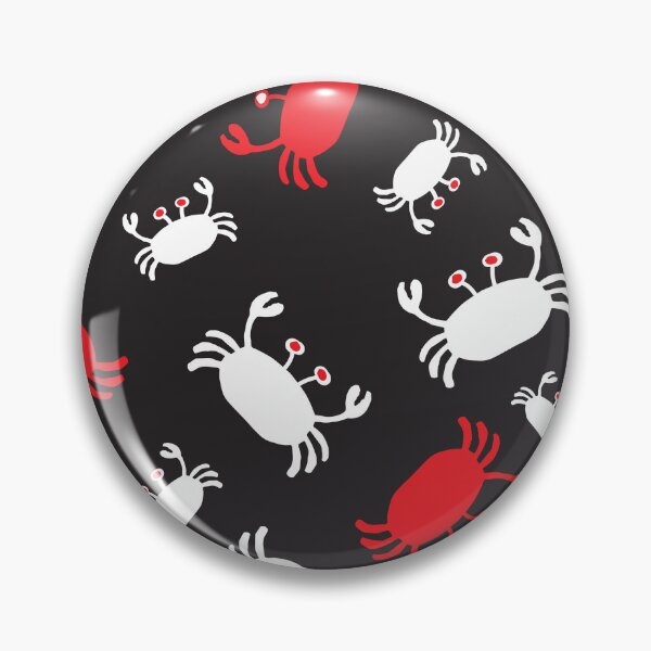 Item preview, Bold red, black and white scandinavian style sea life crabs designed and sold by FrancesPoff.