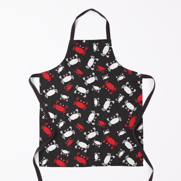 Item preview, Bold red, black and white scandinavian style sea life crabs designed and sold by FrancesPoff.