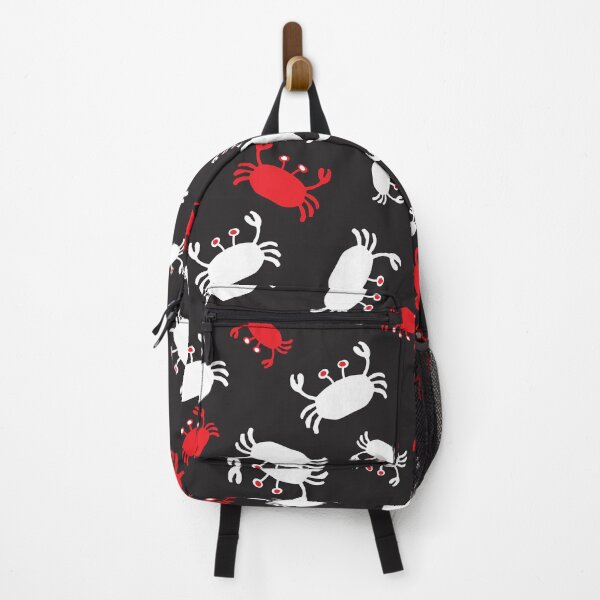 Item preview, Bold red, black and white scandinavian style sea life crabs designed and sold by FrancesPoff.