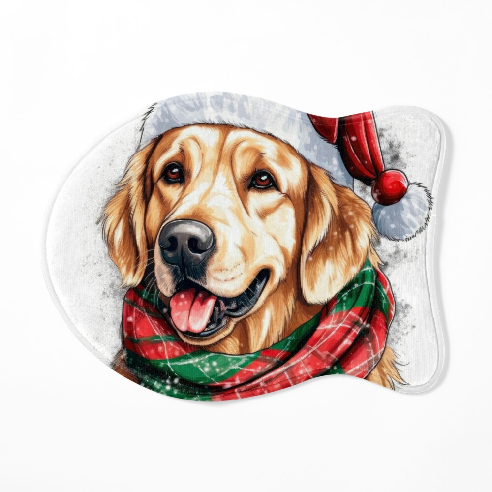 Golden Retriever Puppy Christmas Gift Bag With Tag Glitter 16” X