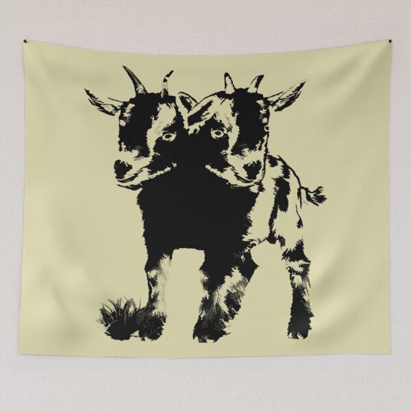 Item preview, Two Headed goat vintage travel T-shirt  designed and sold by inb4.